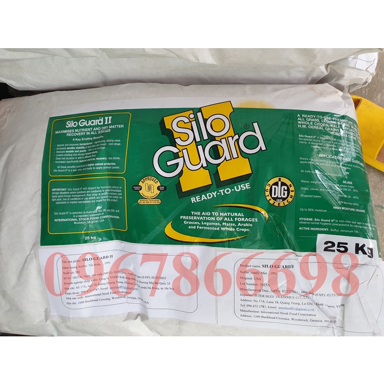 men ủ chua cỏ silo guard nhập khẩu mỹ ( KT: 01 Kg )