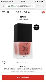 Má hồng Nars Liquid