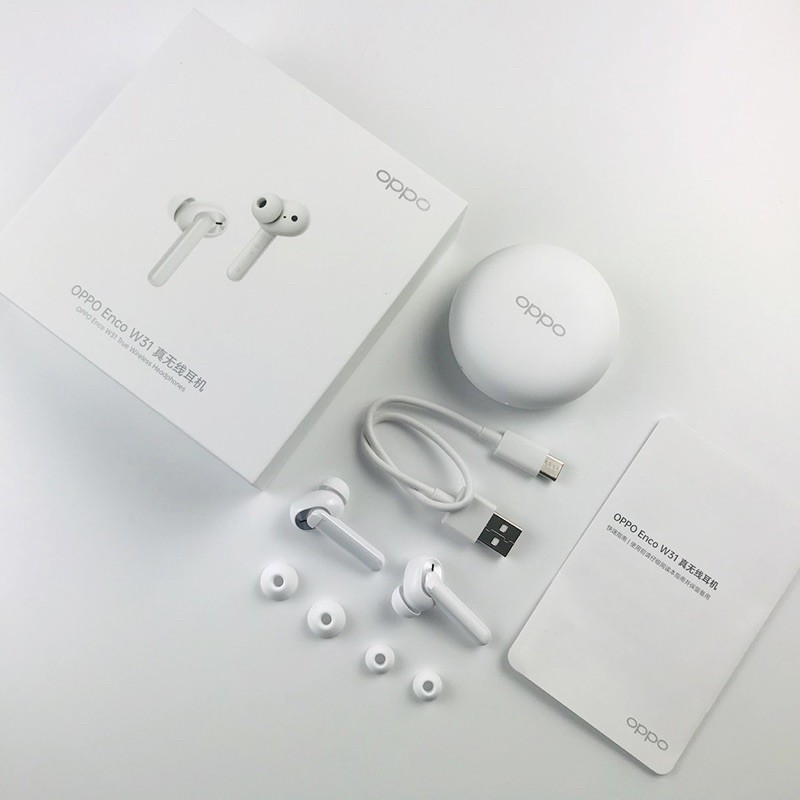 Tai nghe Bluetooth True Wireless Oppo Enco W31 - Hàng Chính Hãng, Bảo hành 12 tháng