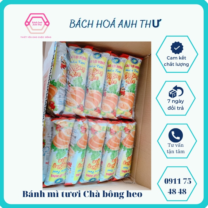 Bịch 10 cái_Bánh mì tươi Cao Lợi Hưng_bữa sáng dinh dưỡng tiện lợi và năng lượng_nhiều mùi vị_Bách hoá Anh Thư_BMT