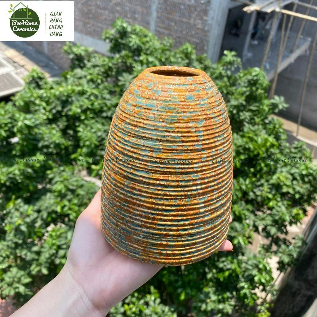 Lọ Hoa Bình Sứ Dáng Chuông Size Mini 15cm Cắm Hoa đẹp Gốm Sứ Bát Tràng Cao Cấp