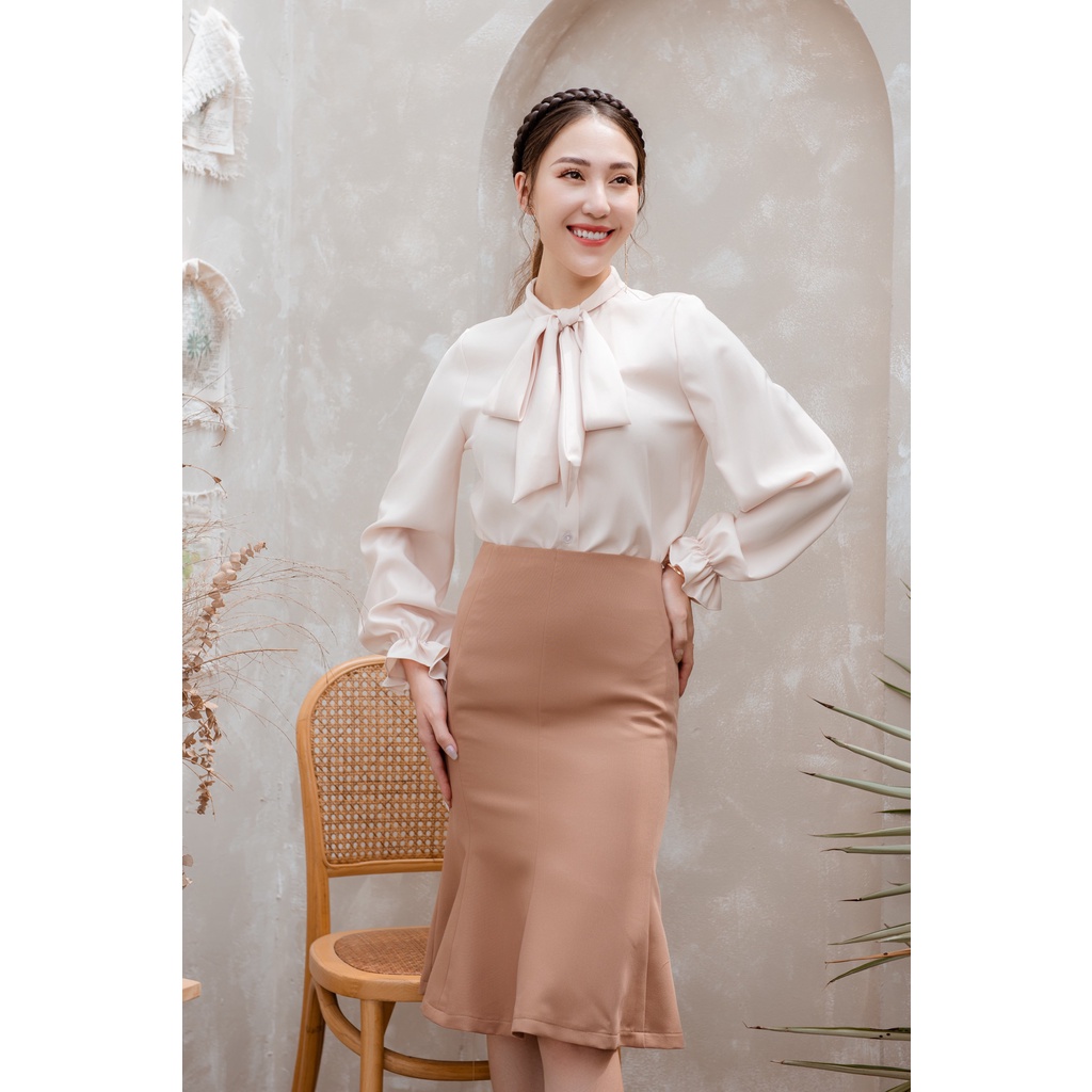 KOKA Design Sơ mi nơ tay xòe AO0100
