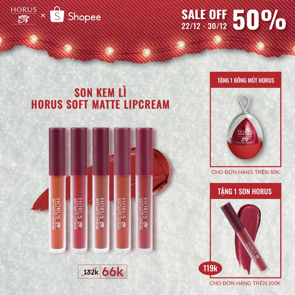 Son kem Horus Soft Matte Lip Cream