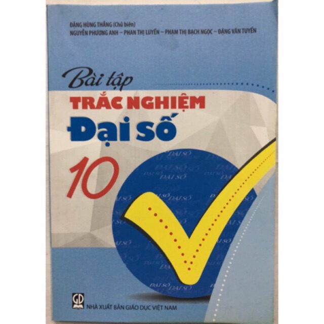 Sách - Bài tập Trắc nghiệm Đại số 10