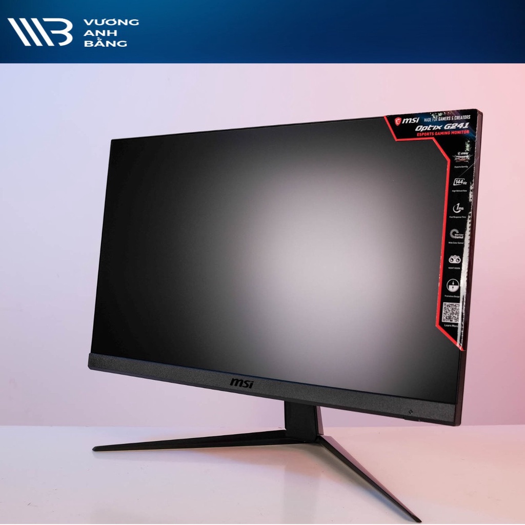 Màn hình LCD 24” MSI Optix G241 Full HD IPS 144Hz 1ms Freesync Gaming- Hàng Chính Hãng