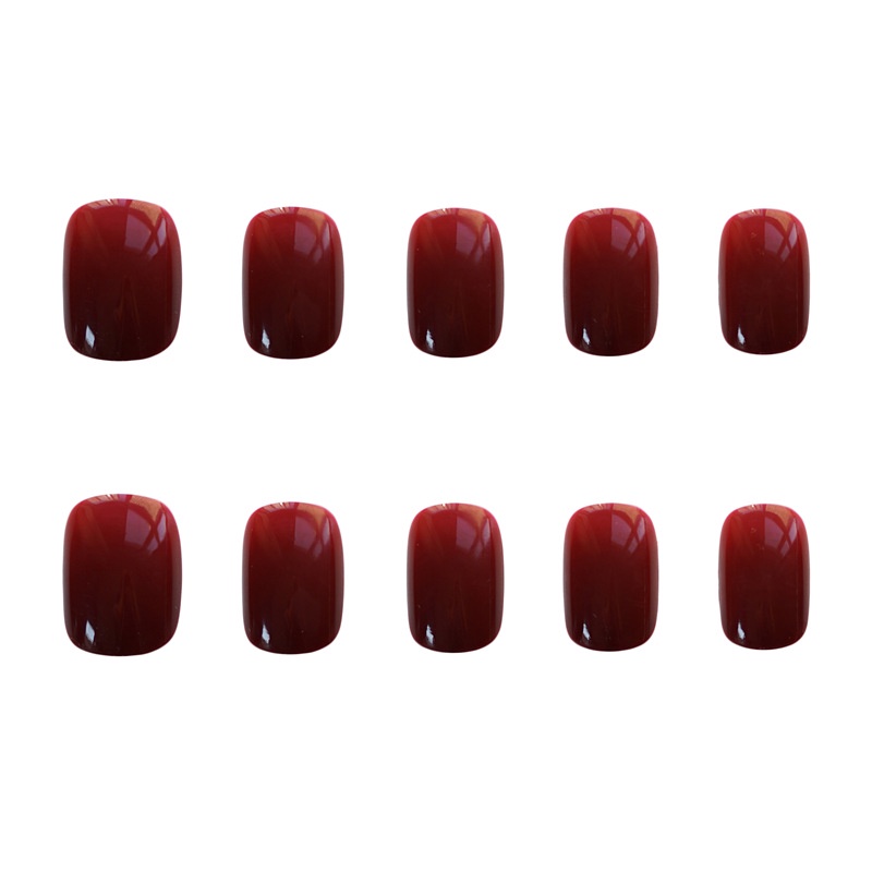 Set 24 móng tay giả mini màu sắc xinh xắn