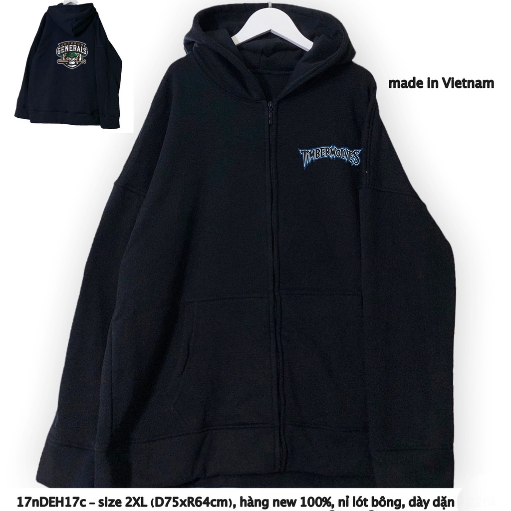 Áo Hoodie nữ, nam 2hand, chất dày, size XL/XXL - 2711-4