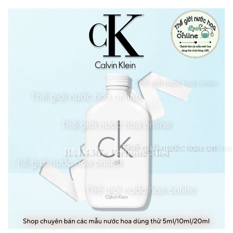 -𝗡𝗲𝘄- Nước hoa Unisex CK All 5ml/10ml/20ml 𝗣𝗲𝗿𝗳𝘂𝗺𝗲'𝟬𝟭𝗦𝘁𝗼𝗿𝗲