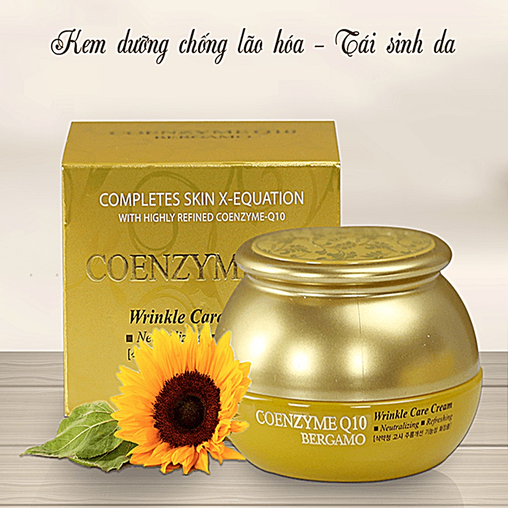 KEM DƯỠNG TRẮNG CHỐNG LÃO HÓA BERGAMO COENZYME Q10 WRINKLE CARE CREAM