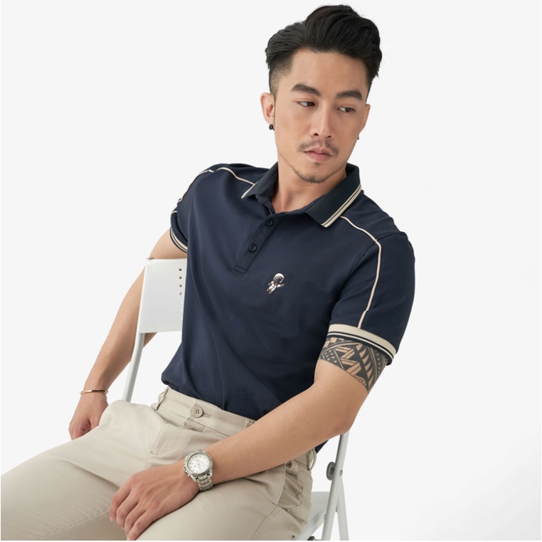 Áo thun nam cổ bẻ áo polo mio cổ bẻ vải cá sấu cotton trẻ trung mặc mát cả ngày