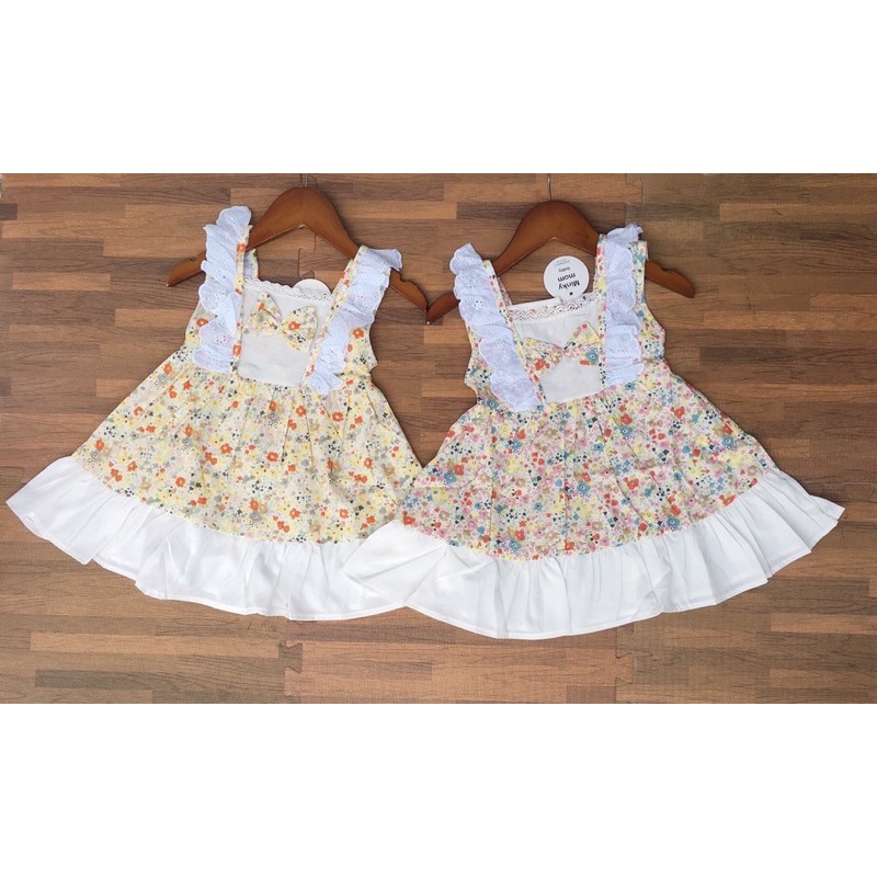 Váy thô hoa siêu xinh cho bé gái - VTH