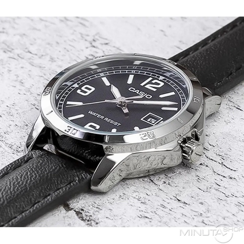 Đồng Hồ Casio Nữ LTP-V004L-1B Dây Da Cao Cấp - Chống Nước