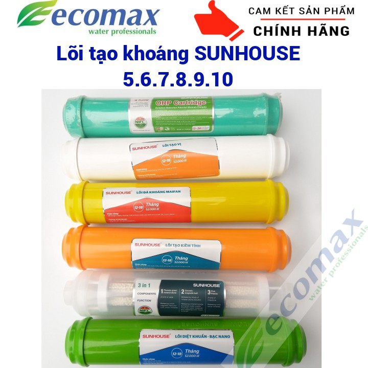 Combo lõi lọc nước số 5,6,7,8,9,10 Sunhouse - Lõi lọc nước tạo khoáng sunhouse , lõi lọc nước sunhouse | BigBuy360 - bigbuy360.vn
