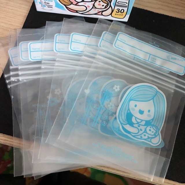 Túi Trữ Sữa Sunmum Dung Tích 100ml Hộp 30 Túi