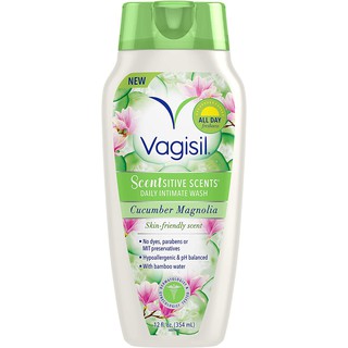 Dung dịch vệ sinh phụ nữ Vagisil - Cucumber Magnolia 354ml