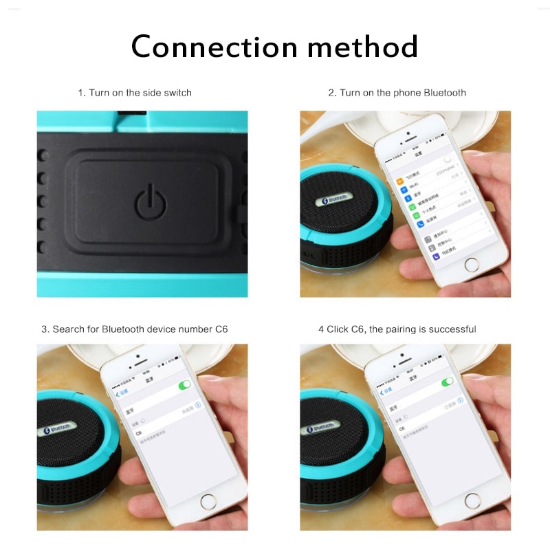 Loa Bluetooth không dây cầm tay chống nước