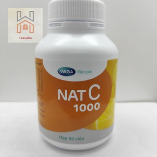 Nat c 1000 - viên uống bổ sung vitamin c lọ 30 - 60 viên