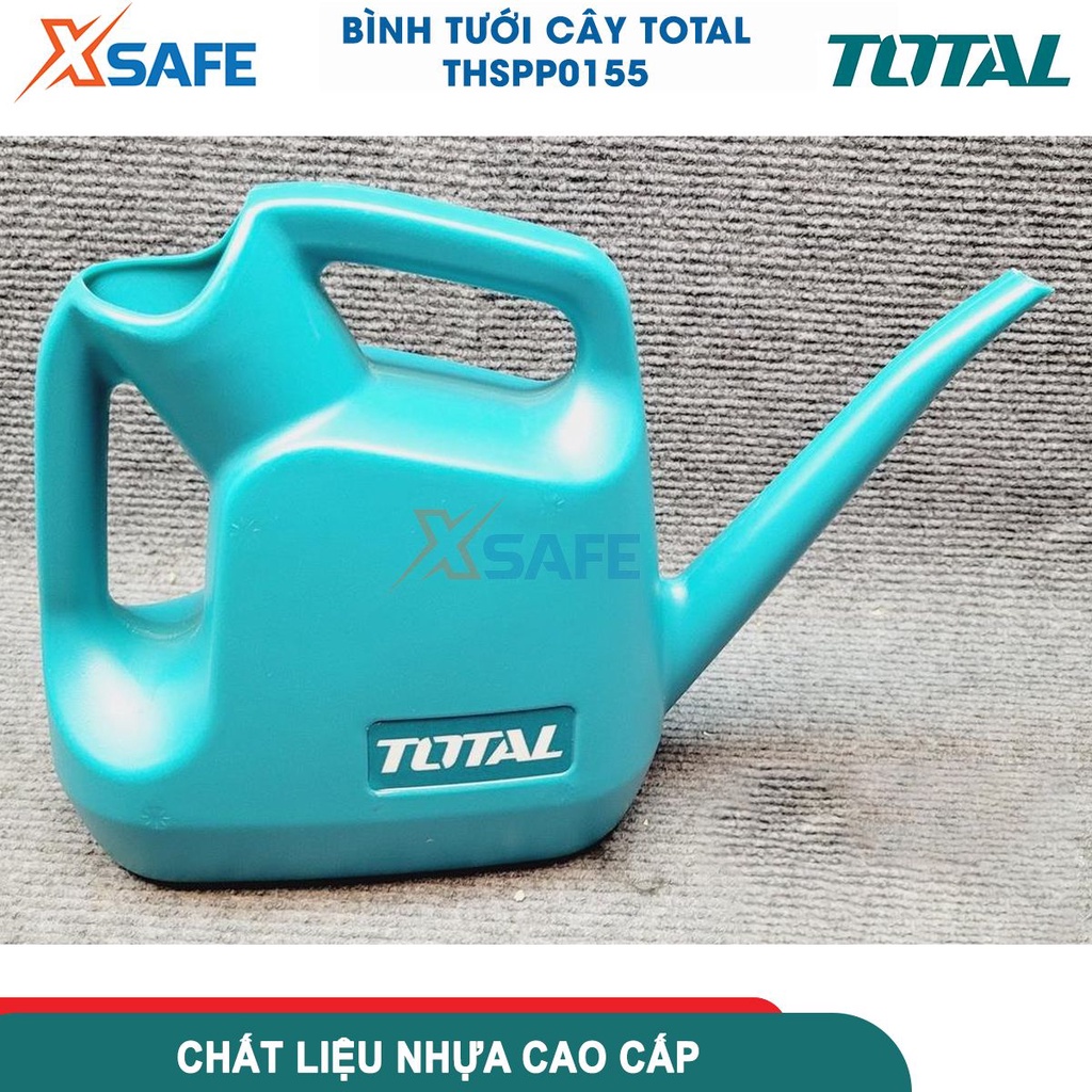 Bình tưới cây 1.5 lít TOTAL THSPP0155 bình nhựa chắc chắn, trọng lượng 0.2kg dùng tưới cây cảnh, làm vườn