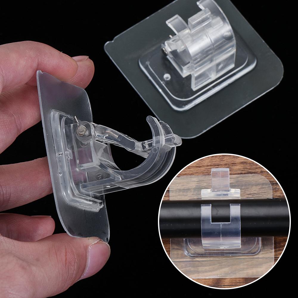 Set 2 Giá Đỡ Thanh Treo Rèm Cửa Tự Dính Không Cần Đục Lỗ Cho Nhà Bếp