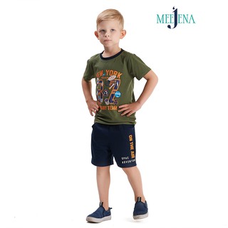 Quần áo bé trai thể thao in NEW YORK từ 18-33 kg - MEEJENA Vải 100% Cotton - 978