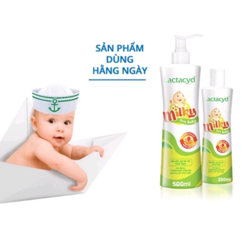 Sữa tắm hàng ngày cho bé Lactacid Milky