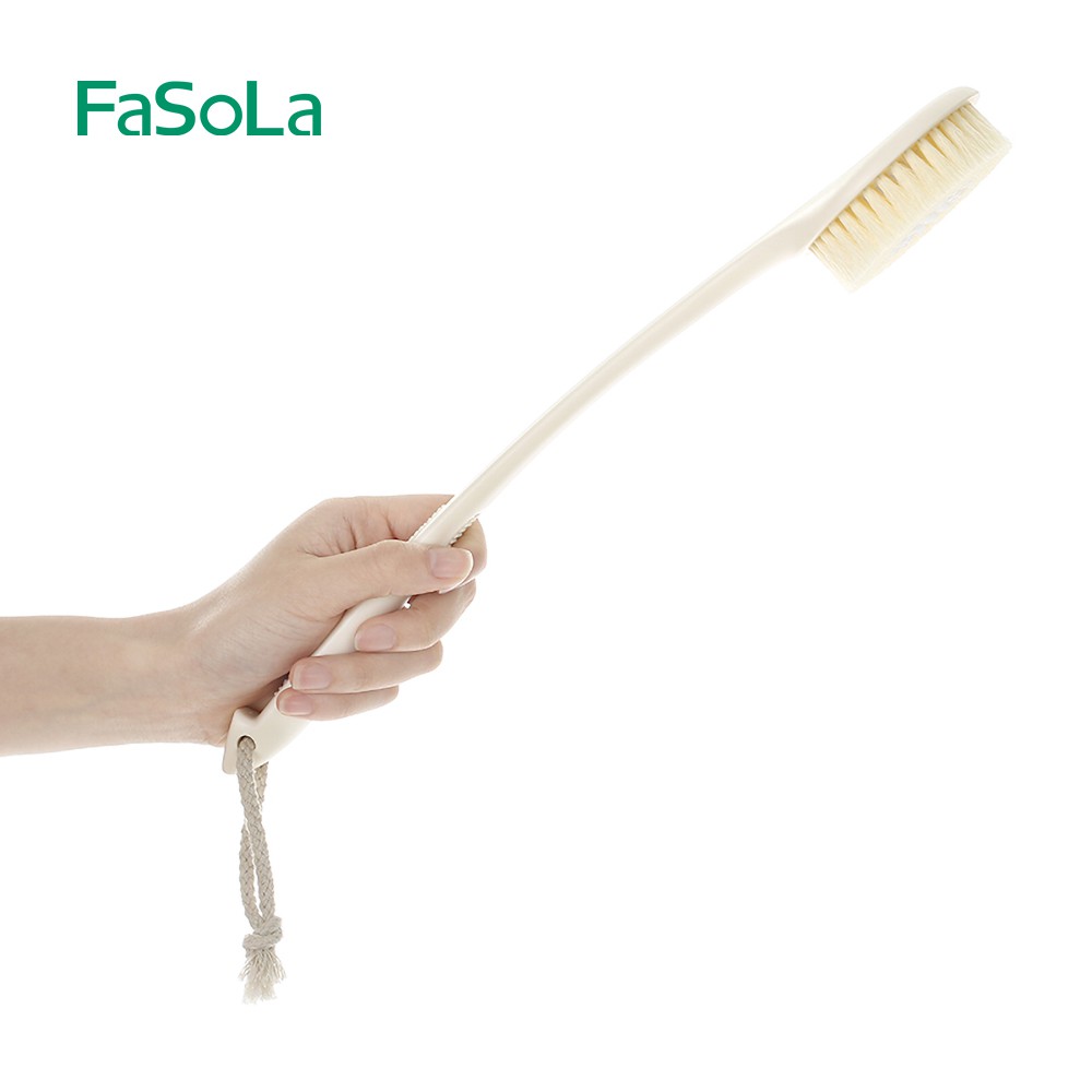 [FREESHIP] Bàn chải chà lưng cán dài FASOLA FSLJY-282B