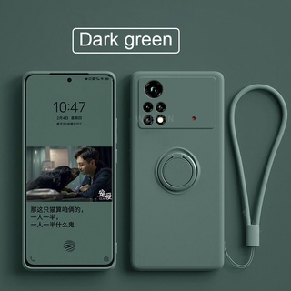 Xiaomi Mi POCO C40 F4 X7 X4 Pro 4G 5G Vuông Lỏng Từ Tính Giá Đỡ Nhẫn Đứng Ốp lưng Xiaomi Mi POCO X4 M4 Pro 4G 5G Ốp Lưng Silicon TPU Mềm Chống Sốc