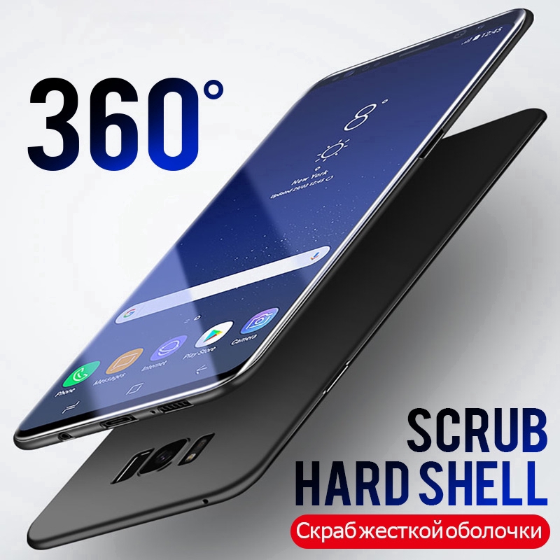 Ốp điện thoại bằng PC cứng siêu mỏng dành cho Samsung Galaxy S9 S8 S7 S6 Edge Plus S5