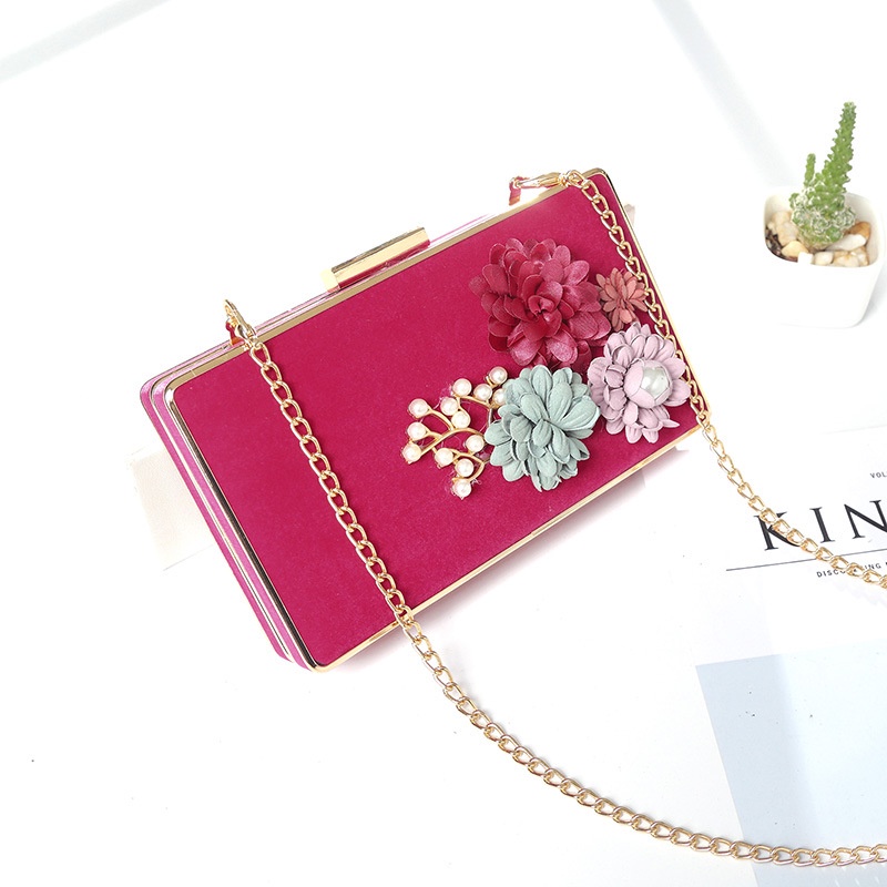 Túi xách đeo chéo họa tiết hoa thời trang cho nữ