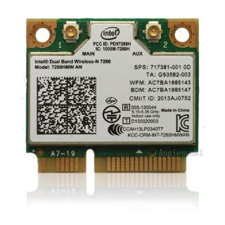 Card Wireless + Bluetooth AC 7260 & N 7260