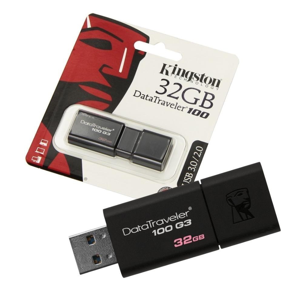 [Mã ELMSM3 giảm 20K đơn bất kì] USB Kingston DT100G3 32GB 3.0-Bảo hành 60 T