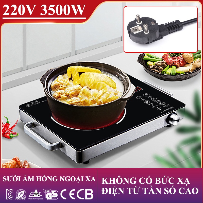 Bếp hồng ngoại Thông minh Trang Chủ Chạm Bếp từ Lò sưởi gốm điện Hoạt động với mọi nồi