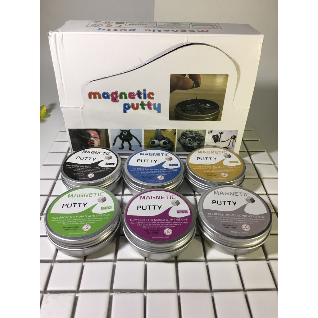 Đồ chơi đất sét từ tính - Đất sét biết suy nghĩ- Slime nam châm Thinking putty