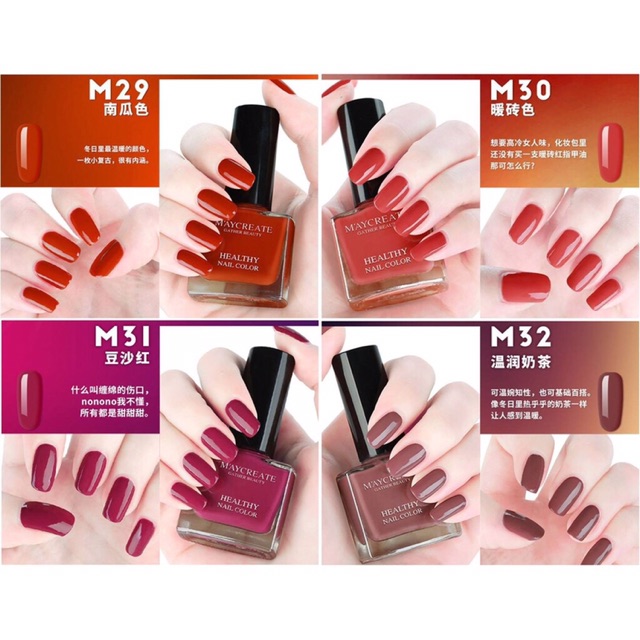 [M21-M40] Sơn Móng Tay Lột Healthy Nail Color - Maycreate Ken93[sale99]