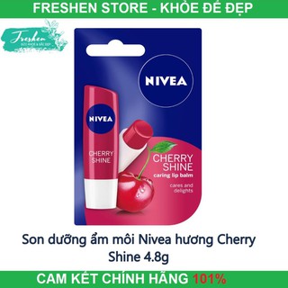 ✅ (CHÍNH HÃNG) Son dưỡng ẩm môi Nivea hương Cherry Shine 4.8g *