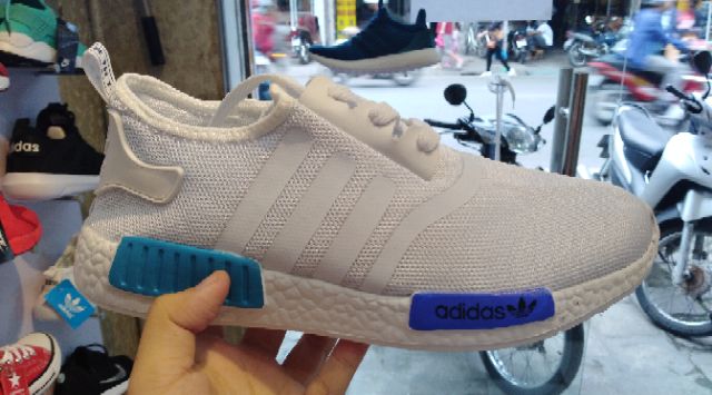 Giày  Adidas NMD xanh trắng (ảnh thật ở phía cuối)