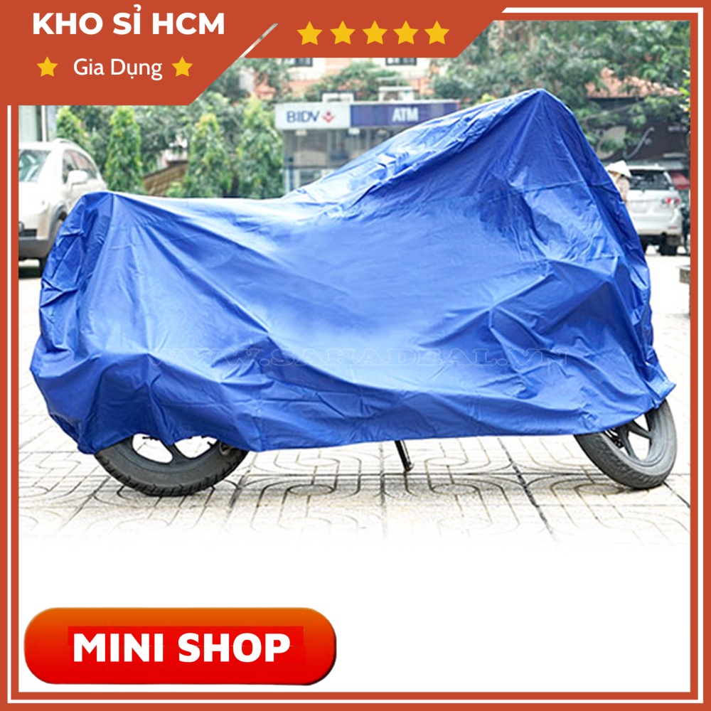 Bạt Phủ Xe Máy, Áo Trùm Xe Vải Dù Che Mưa, Che Nắng, Bảo Vệ Xe MINISHOP AM14