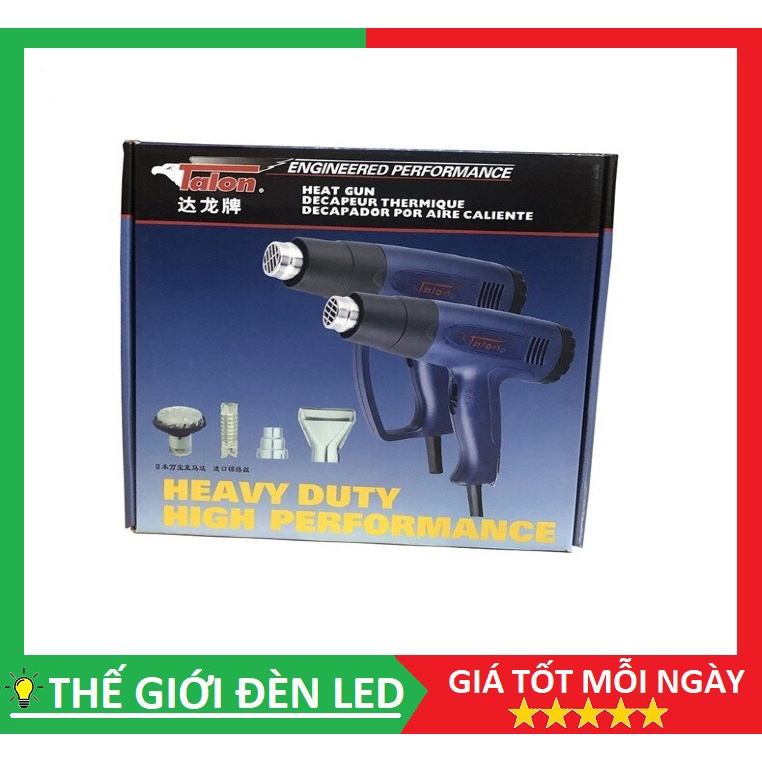 Máy Khò Hơi Nóng Talon TH-8623 2000w, máy khò nhiệt, máy khò màng co bọc giỏ quà, bảo hành 3 tháng.