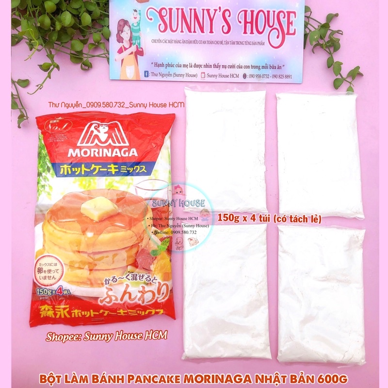 Bột làm bánh pancake Morinaga 600g (có tách lẻ)