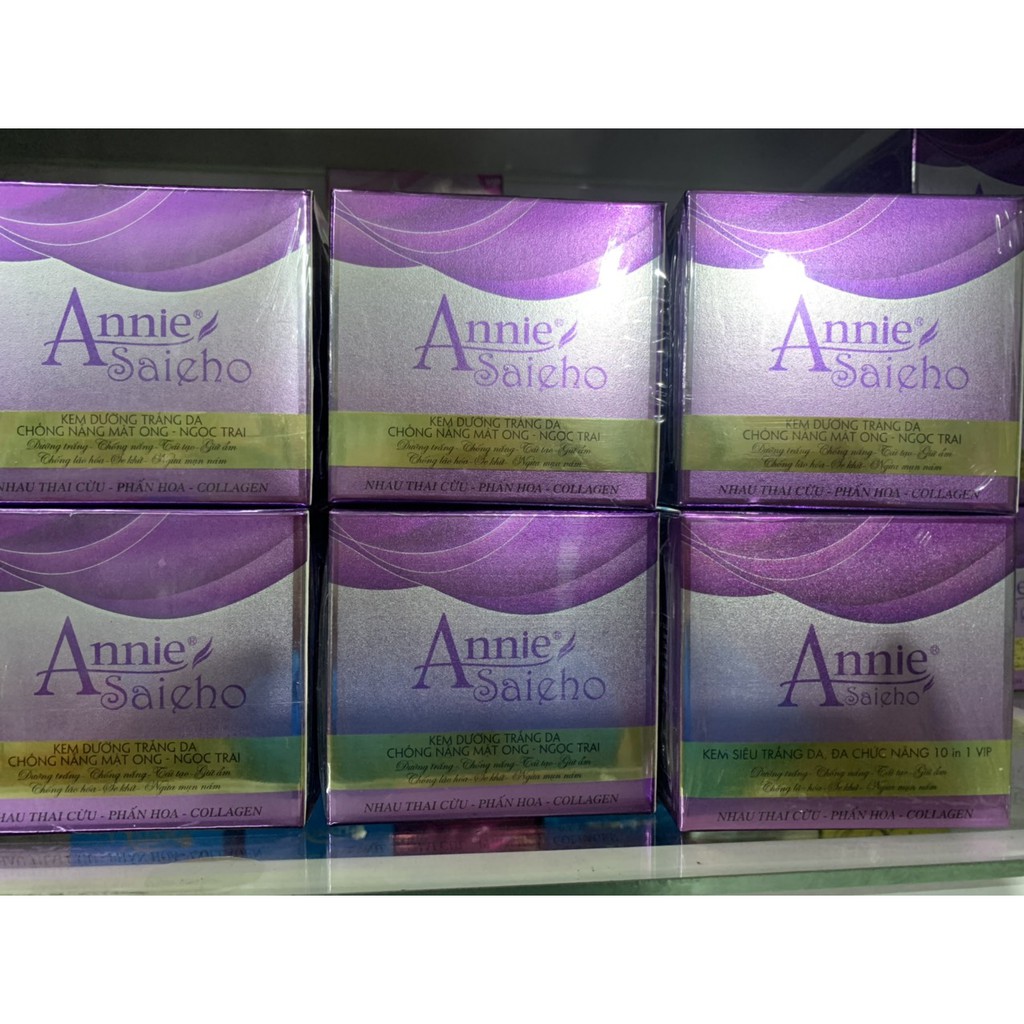 Kem Dưỡng Trắng Da, Đa Chức Năng 10 in 1 VIP Annie Saieho