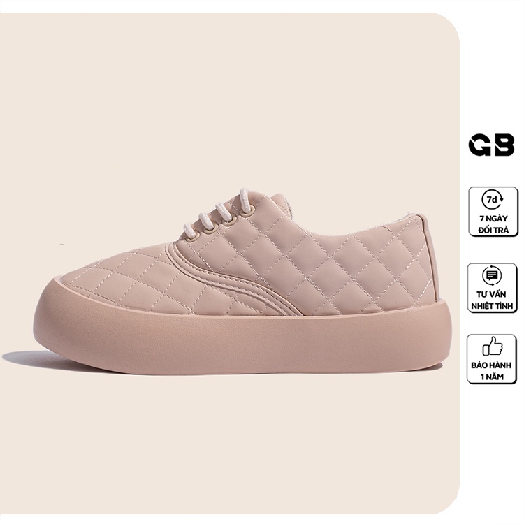 [Mã WABRMH99 giảm 12% đơn 99K]Giày Sneaker Nữ Basic 3 Màu Đế Cao 2 cm giayBOM B1631