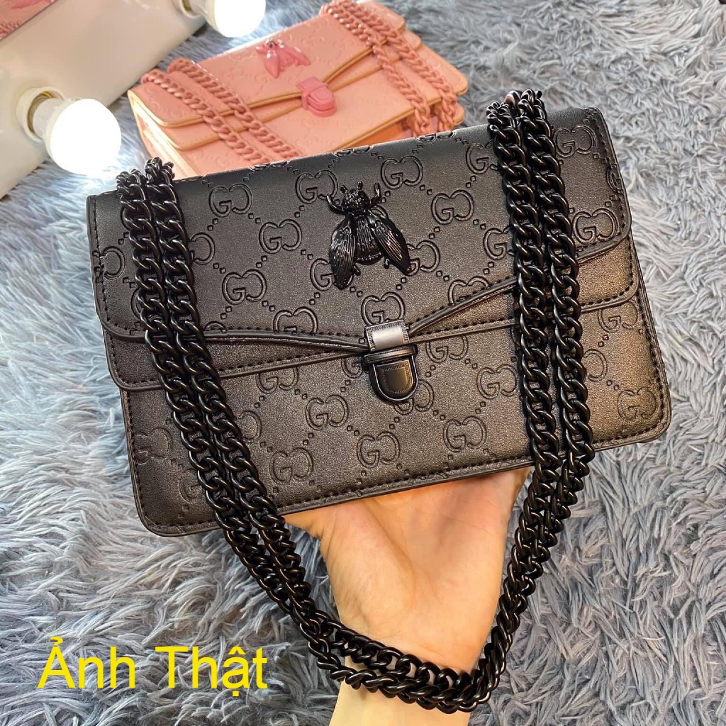 Túi đeo chéo nữ⚡PG 01⚡Có Ảnh + Video Thật -  - Da PU 3 Lớp , Dập Vân Chìm ,Dày , Bền ,Fom Đứng Chuẩn,3 Ngăn,Có Ngăn Khóa | BigBuy360 - bigbuy360.vn