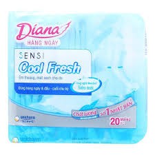 Lốc 6 gói băng Vệ Sinh Diana hằng ngày Sensi Cool Fresh 20 miếng
