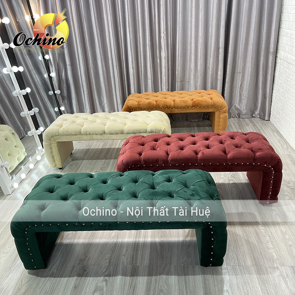 Ghế Dài, Ghế Băng Chờ Cho Shop Nhún Cổ Điển Sang Trọng dài 1m6, 1m2 (Hình Thật Shop Chụp)