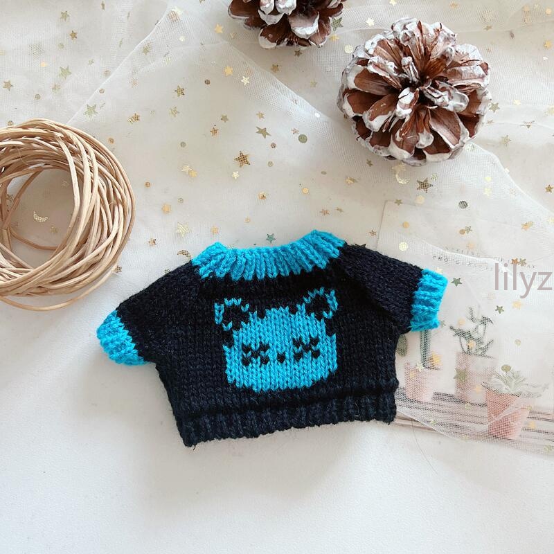 Áo Sweater Dệt Kim 20cm In Hình Hoạt Hình Dễ Thương Cho Búp Bê