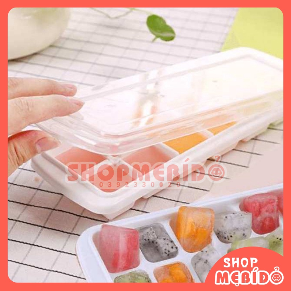 Khay Trữ Đông Đồ Ăn Dặm Cho Bé Nhật Bản 12 ngăn Shop Mẹ Bí Đỏ ATD05
