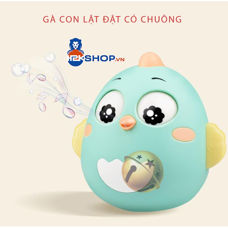 Lật Đật Gà Con Mini Dễ Thương Có Phát Nhạc Chất Liệu Nhựa An Toàn Cho Trẻ Sơ Sinh