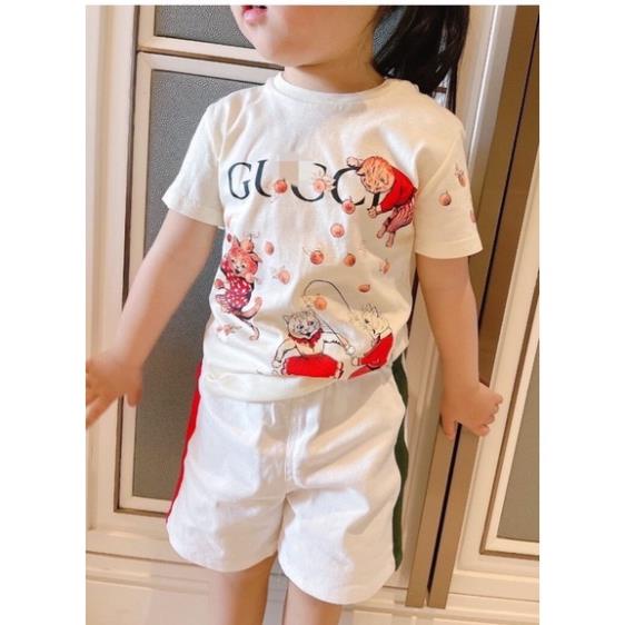 SÉT 2 ÁO COTTON HÌNH GUXI HỔ CHO BG