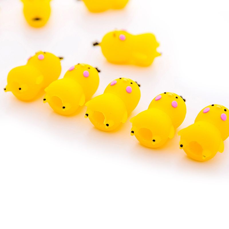 Set 3 Nắp Đậy Bút Chì Hình Củ Cà Rốt Gà Con Đáng Yêu