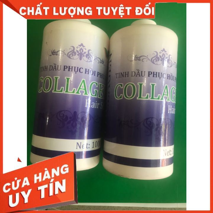 [chính hãng] tinh dầu phục hồi phủ lụa collagien HAIRSILLE  1000ML là dòng phục hồi hư tổn  pha uấn ,duỗi ,  nhuộm ,hấp